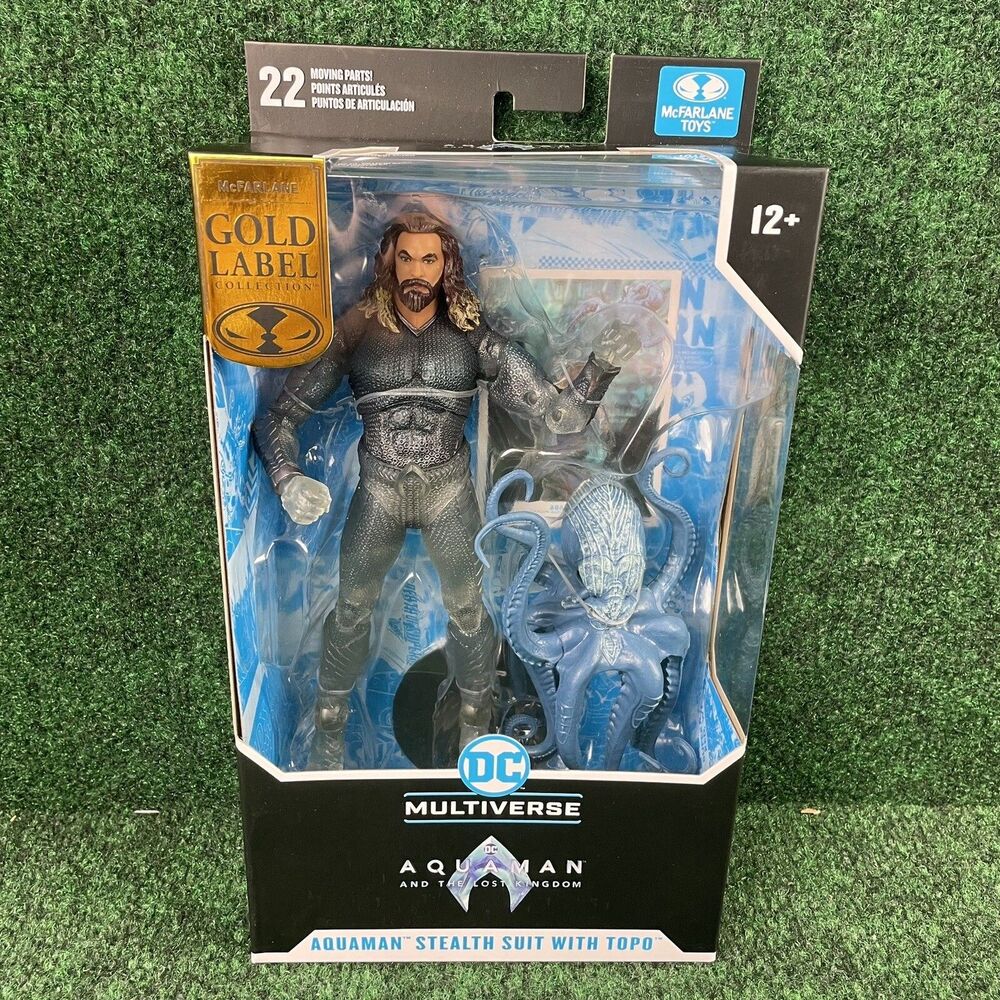 DC Multiverse Aquaman Stealth Suit with Topo (The Lost Kingdom) GOLD LABEL